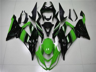 2013-2018 Green Black Kawasaki ZX6R Motorcycle Fairings for Sale