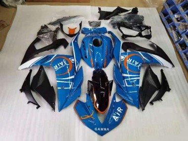 2015-2022 Blue and White Yamaha YZF R3 Motorcyle Fairings for Sale