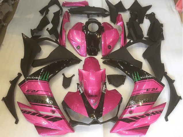 2015-2022 Pink and Black Yamaha YZF R3 Replacement Fairings for Sale 2015-2022 Pink and Black Yamaha YZF R3 Replacement Fairings for Sale