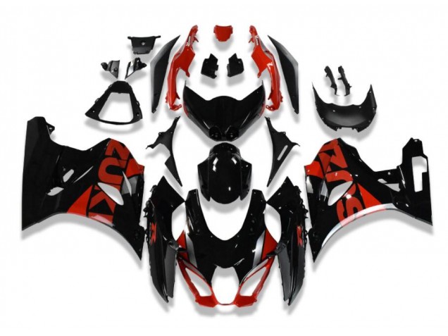 2017-2021 Black Red Suzuki GSXR 1000 Motorcycle Fairings Kit for Sale 2017-2021 Black Red Suzuki GSXR 1000 Motorcycle Fairings Kit for Sale