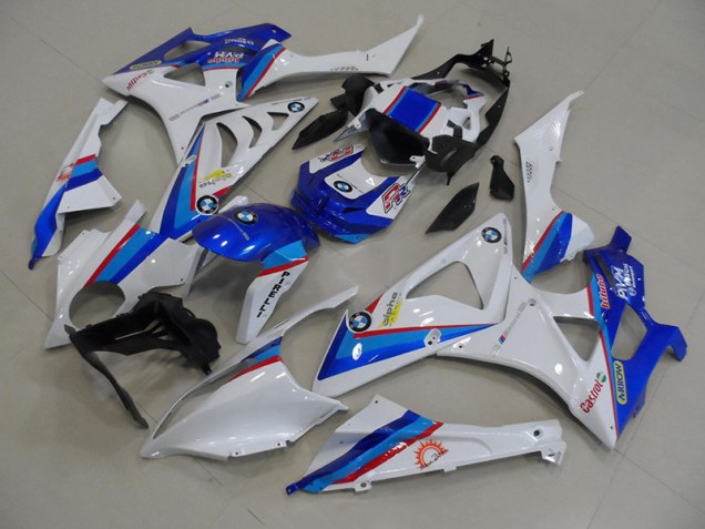 2009-2014 Blue White BMW S1000RR Motorcycle Fairing Kit for Sale 2009-2014 Blue White BMW S1000RR Motorcycle Fairing Kit for Sale