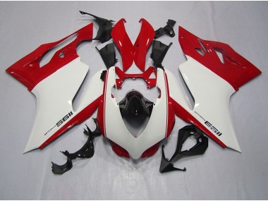 2011-2014 White Red Ducati 1199 Bike Fairings for Sale