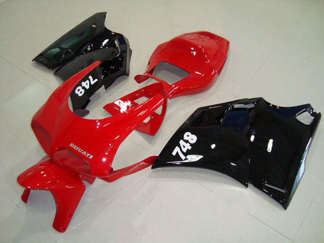 1993-2005 Red Black Ducati 748 916 996 996S Motorbike Fairing Kits for Sale