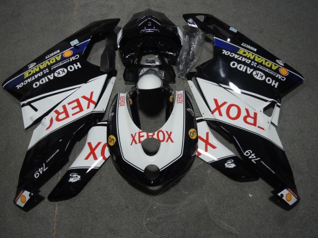 2005-2006 Black White Xerox Ducati 749 Motorcycle Replacement Fairings for Sale 2005-2006 Black White Xerox Ducati 749 Motorcycle Replacement Fairings for Sale