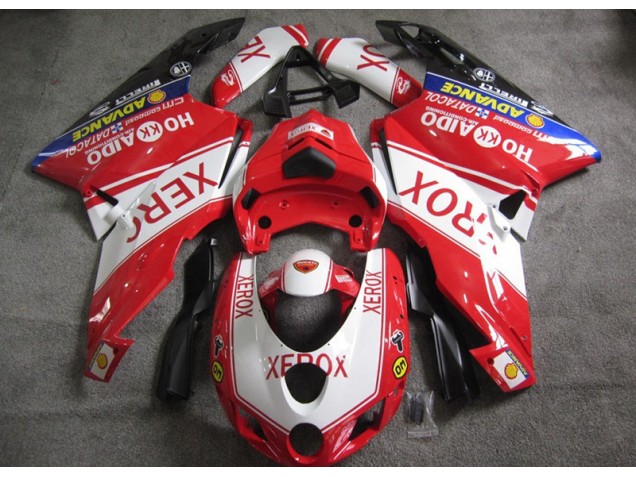 2005-2006 Red White Xerox Ducati 749 Motorcycle Fairings Kits for Sale