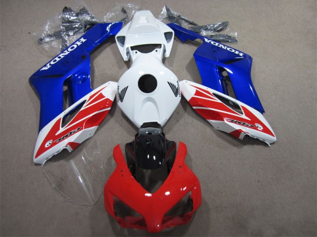 2004-2005 White Red Blue Honda CBR1000RR Motorcycle Fairing Kit for Sale