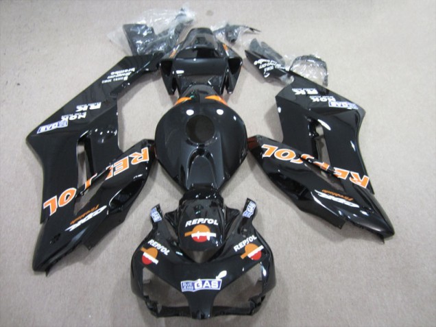 2004-2005 Black Orange Repsol Honda CBR1000RR Bike Fairing Kit for Sale