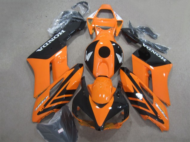 2004-2005 Black Orange Honda CBR1000RR Motorbike Fairing Kits for Sale