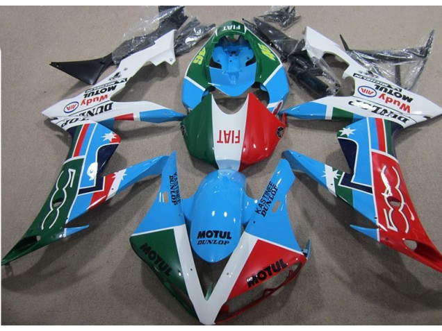 2004-2005 Blue Red Green Motul Honda CBR1000RR Motorcycle Fairing for Sale 2004-2005 Blue Red Green Motul Honda CBR1000RR Motorcycle Fairing for Sale