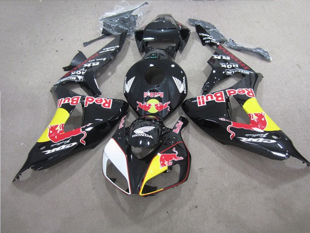2006-2007 Black Red Bull Honda CBR1000RR Bike Fairings for Sale