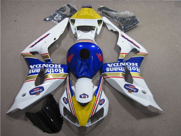 2006-2007 White Blue Rothmans Honda CBR1000RR Motor Bike Fairings for Sale