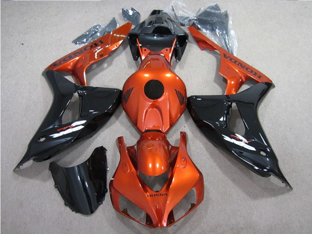 2006-2007 Black Orange Honda CBR1000RR Motorcycle Fairings Kit for Sale 2006-2007 Black Orange Honda CBR1000RR Motorcycle Fairings Kit for Sale