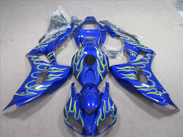 2006-2007 Blue Green Flame Honda CBR1000RR Motorcycle Fairings for Sale 2006-2007 Blue Green Flame Honda CBR1000RR Motorcycle Fairings for Sale