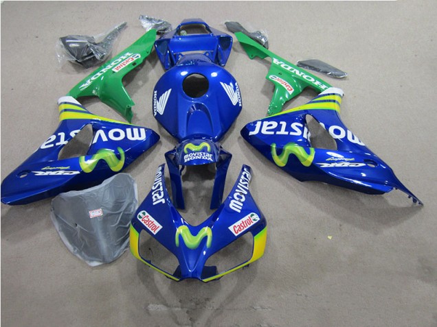 2006-2007 Blue Movistar Castrol Honda CBR1000RR Motorbike Fairings for Sale 2006-2007 Blue Movistar Castrol Honda CBR1000RR Motorbike Fairings for Sale