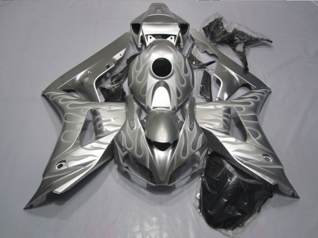 2006-2007 Silver Flame Honda CBR1000RR Bike Fairings for Sale 2006-2007 Silver Flame Honda CBR1000RR Bike Fairings for Sale
