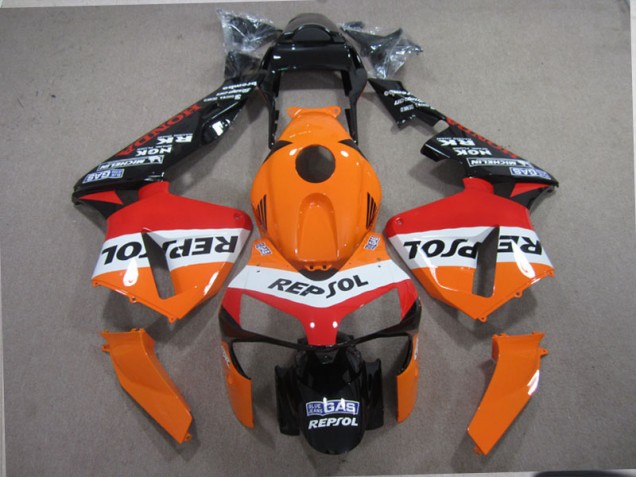 2003-2004 Orange Black Repsol Honda CBR600RR Motorcylce Fairings for Sale 2003-2004 Orange Black Repsol Honda CBR600RR Motorcylce Fairings for Sale