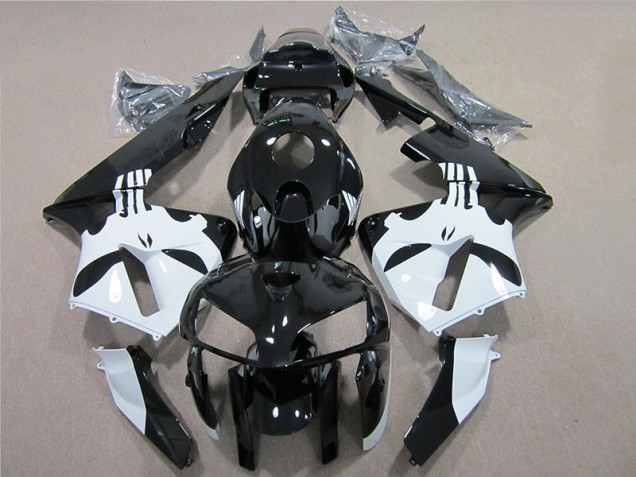 2005-2006 Black White Honda CBR600RR Motorcylce Fairings for Sale 2005-2006 Black White Honda CBR600RR Motorcylce Fairings for Sale