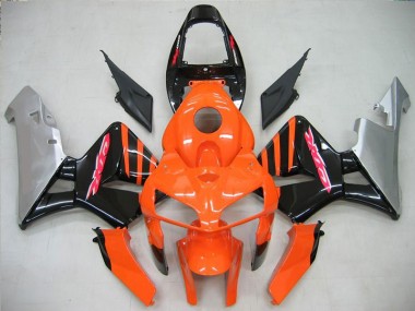 2005-2006 Orange Black Honda CBR600RR Motorcycle Fairing for Sale