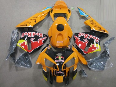2005-2006 Orange Black Red Bull Honda CBR600RR Motorbike Fairing for Sale