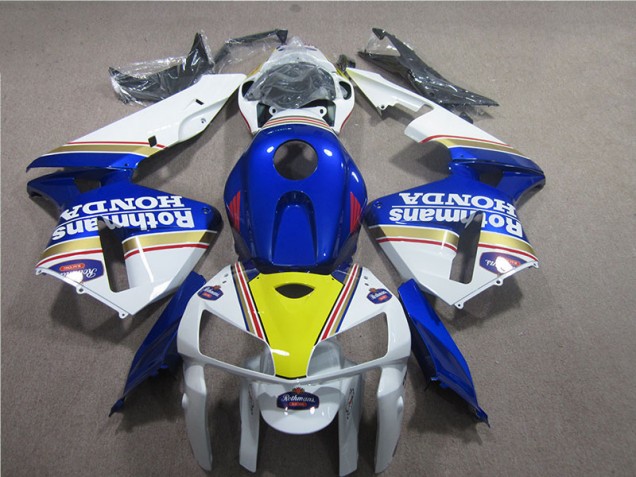 2005-2006 Blue White Rothmans Honda CBR600RR Moto Fairings for Sale 2005-2006 Blue White Rothmans Honda CBR600RR Moto Fairings for Sale