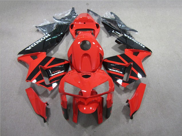 2005-2006 Red Black Honda CBR600RR Motorcycle Replacement Fairings for Sale