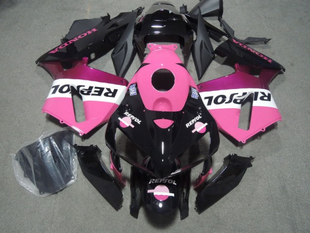 2005-2006 Pink Black Repsol Honda CBR600RR Bike Fairings for Sale