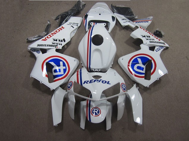 2005-2006 White Blue Repsol Honda CBR600RR Bike Fairing Kit for Sale 2005-2006 White Blue Repsol Honda CBR600RR Bike Fairing Kit for Sale