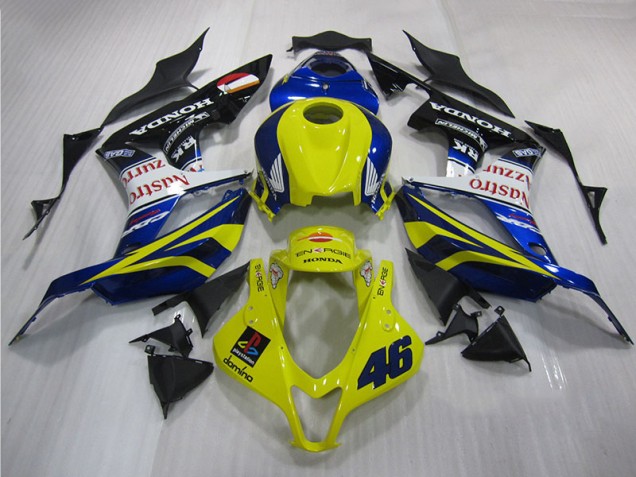 2007-2008 Yellow Blue 46 Honda CBR600RR Motorbike Fairing for Sale 2007-2008 Yellow Blue 46 Honda CBR600RR Motorbike Fairing for Sale