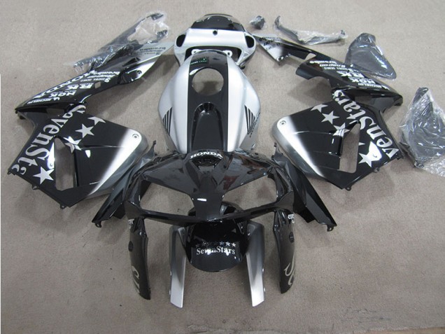 2007-2008 Black SevenStars Honda CBR600RR Replacement Fairings for Sale