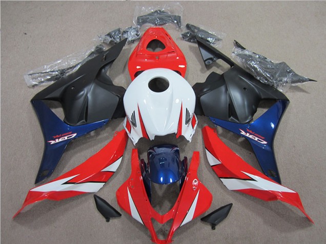 2009-2012 White Red Blue Honda CBR600RR Motorcycle Fairings Kits for Sale 2009-2012 White Red Blue Honda CBR600RR Motorcycle Fairings Kits for Sale