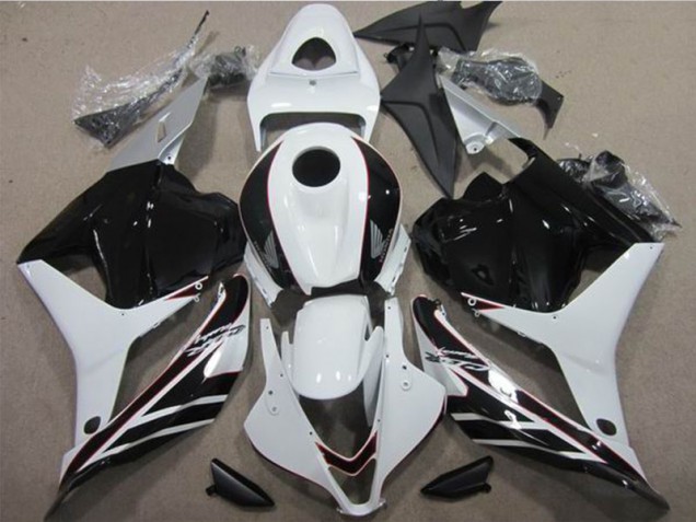 2009-2012 White Black Honda CBR600RR Motorcycle Fairings Kit for Sale