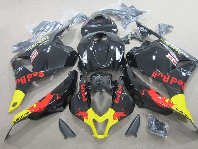 2009-2012 Black Red Bull Honda CBR600RR Replacement Motorcycle Fairing Kits for Sale 2009-2012 Black Red Bull Honda CBR600RR Replacement Motorcycle Fairing Kits for Sale