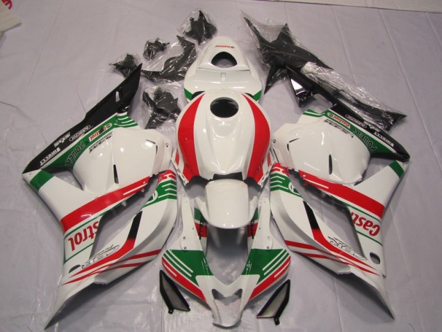 2009-2012 White Green Red Honda CBR600RR Bike Fairings for Sale 2009-2012 White Green Red Honda CBR600RR Bike Fairings for Sale