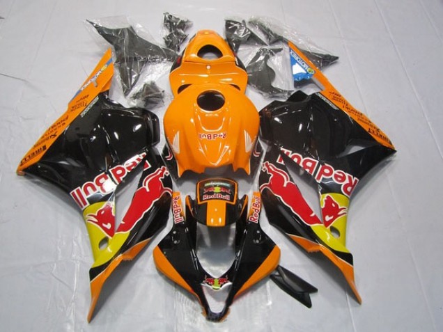 2009-2012 Black Orange Red Bull Honda CBR600RR Bike Fairing for Sale 2009-2012 Black Orange Red Bull Honda CBR600RR Bike Fairing for Sale