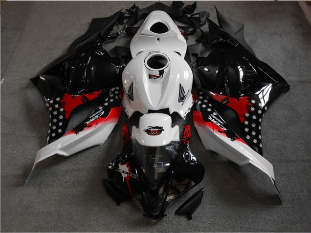 2009-2012 Black White Red Honda CBR600RR Motorbike Fairing Kits for Sale 2009-2012 Black White Red Honda CBR600RR Motorbike Fairing Kits for Sale