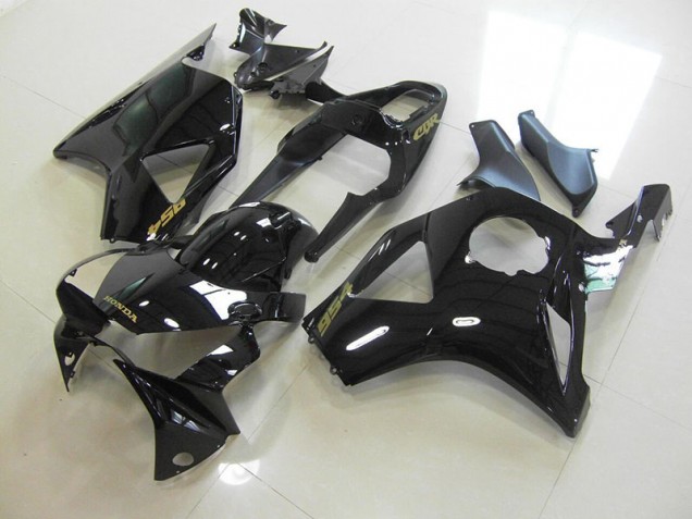 2002-2003 Black Gold Decal Honda CBR900RR 954 Bike Fairings for Sale