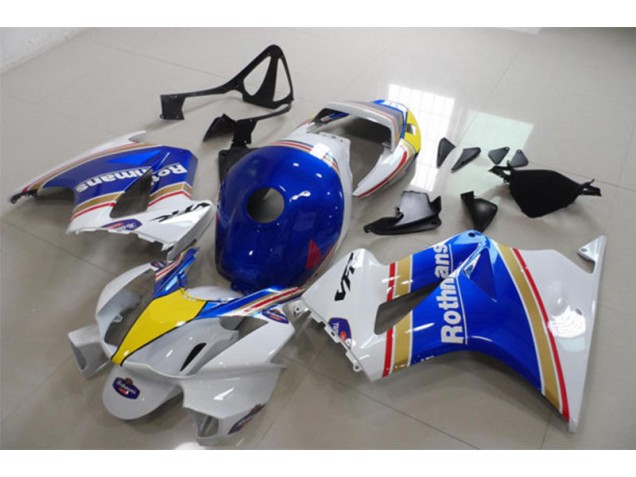 2002-2013 Blue White Rothmans Honda VFR800 Motorcycle Fairing Kits for Sale 2002-2013 Blue White Rothmans Honda VFR800 Motorcycle Fairing Kits for Sale