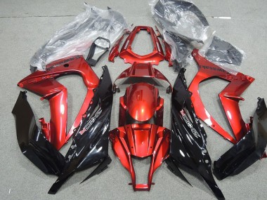2011-2015 Black Red Kawasaki ZX10R Moto Fairings for Sale