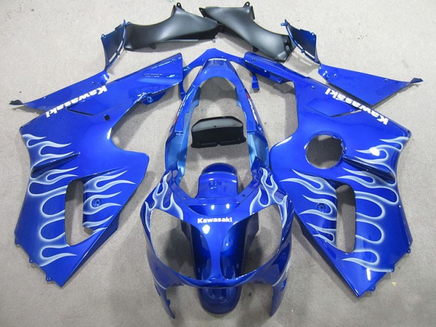 2000-2001 Blue White Flame Kawasaki ZX12R Motorcylce Fairings for Sale 2000-2001 Blue White Flame Kawasaki ZX12R Motorcylce Fairings for Sale