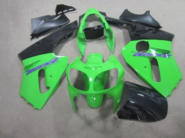 2000-2001 Green Kawasaki ZX12R Motorcycle Fairing Kits for Sale