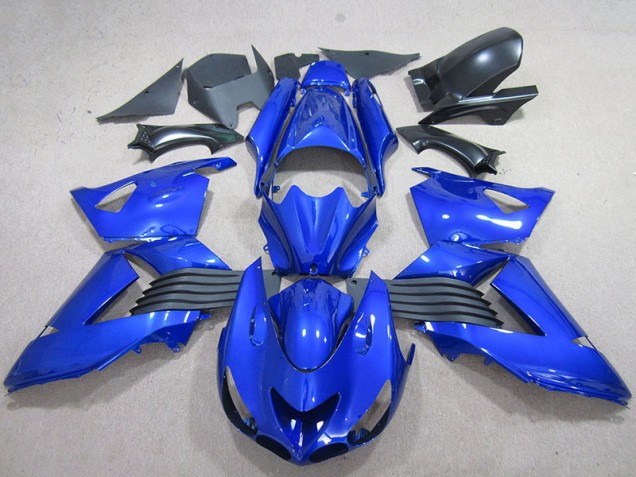 2006-2011 Blue Kawasaki ZX14R ZZR1400 Motorbike Fairing Kits for Sale