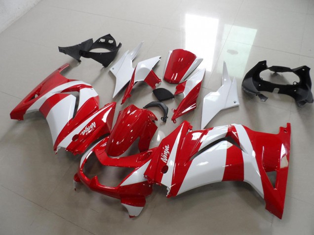 2008-2012 Red White Kawasaki ZX250R Replacement Fairings for Sale