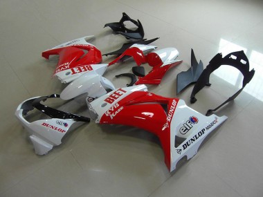 2008-2012 Red White BEET Kawasaki ZX250R Motor Fairings for Sale