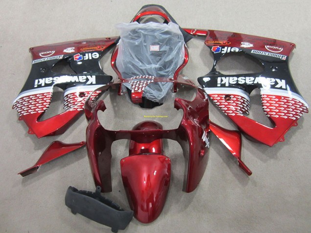2000-2002 Red Kawasaki ZX6R Bike Fairing for Sale