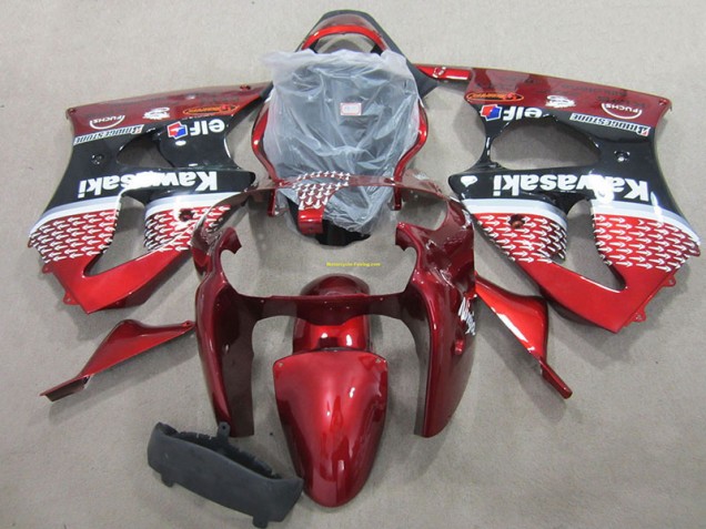 2000-2002 Red Kawasaki ZX6R Bike Fairing for Sale 2000-2002 Red Kawasaki ZX6R Bike Fairing for Sale