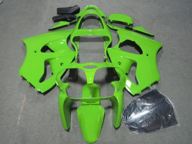 2000-2002 Green Kawasaki ZX6R Motorcycle Fairings Kits for Sale