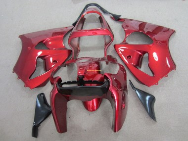 2000-2002 Red Kawasaki ZX6R Motorcyle Fairings for Sale