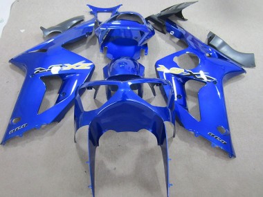 2003-2004 Blue 636 Kawasaki ZX6R Motorcycle Fairing Kits for Sale