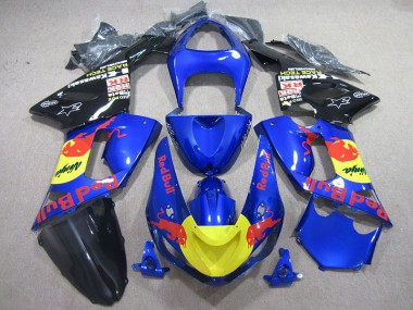 2005-2006 Blue Red Bull Ninja Kawasaki ZX6R Motorcycle Fairing Kit for Sale