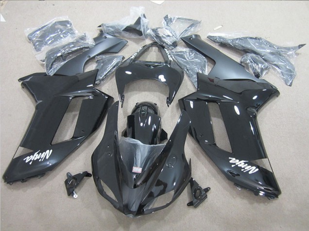 2007-2008 Black Ninja Kawasaki ZX6R Motor Bike Fairings for Sale